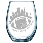 Baltimore Football There's Always Next Year Stemless Wine Glass