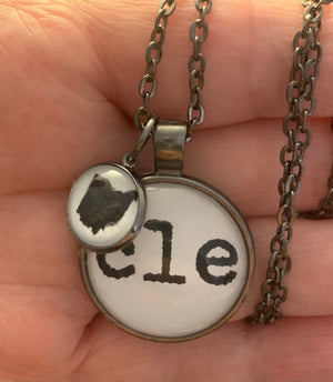 CLE Necklace With Ohio Dangle Charm