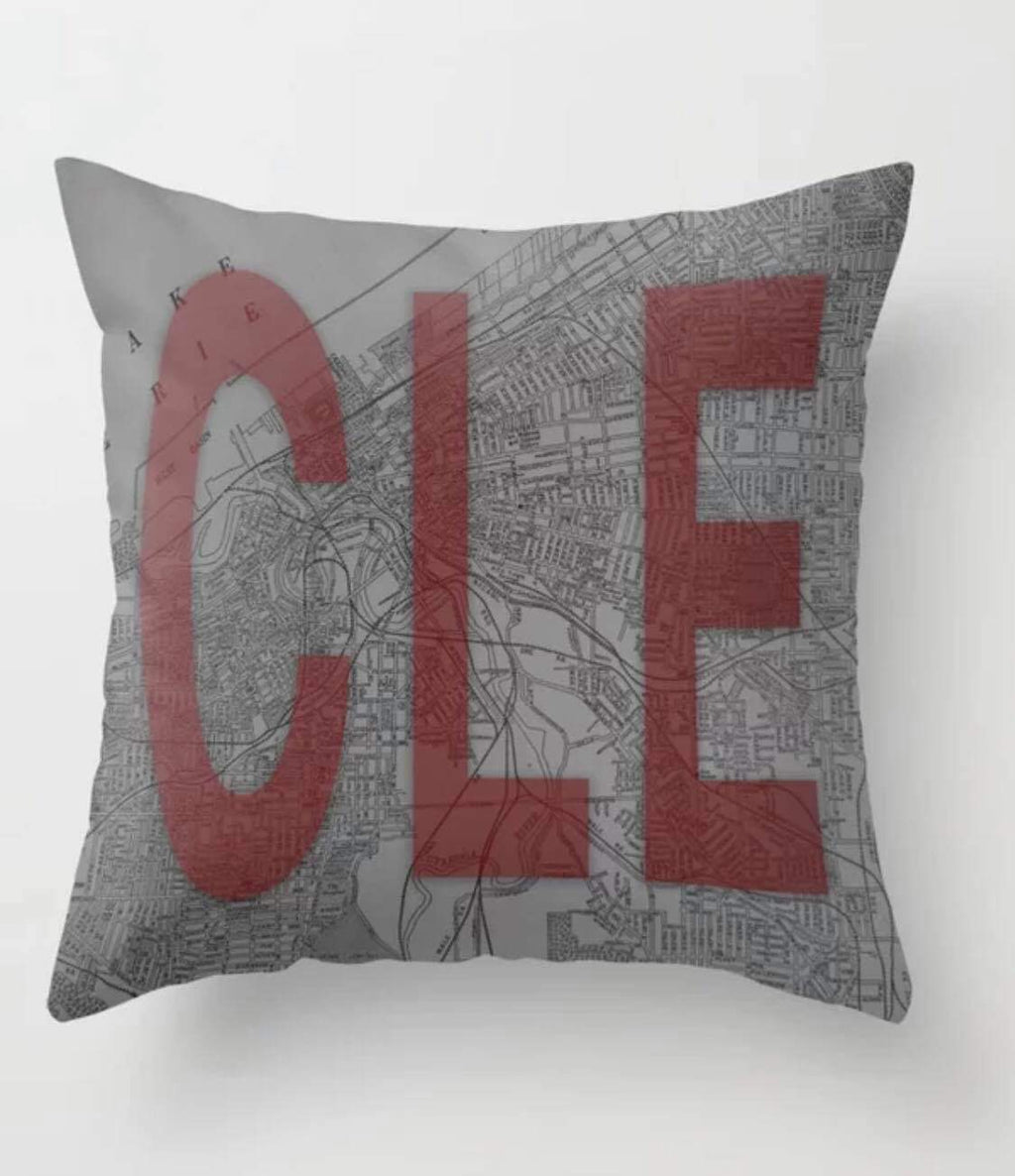 CLE Map Pillow