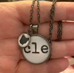 CLE Necklace With Ohio Dangle Charm