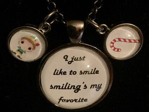 I Just Like Smiling Elf Necklace