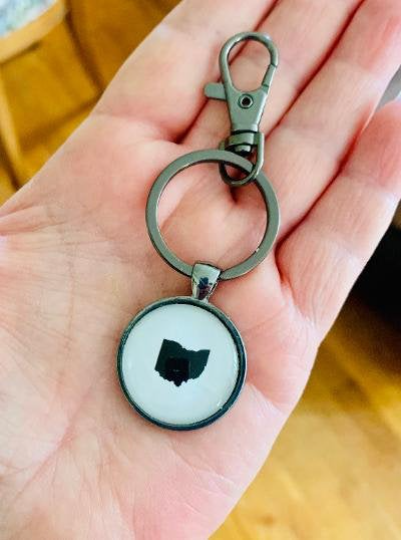 Ohio Silhouette Keychain