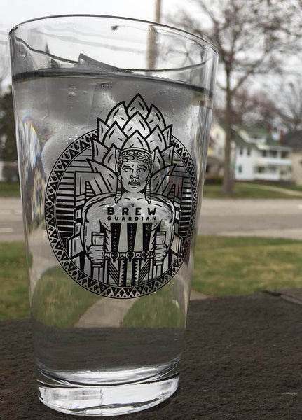 Guardian Beer Can Glass