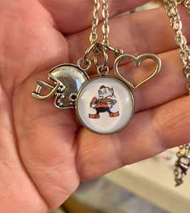 Cleveland Browns Brownie Charm Necklace