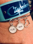 Cleveland Cle 216 Area Code Bangle Charm Bracelet