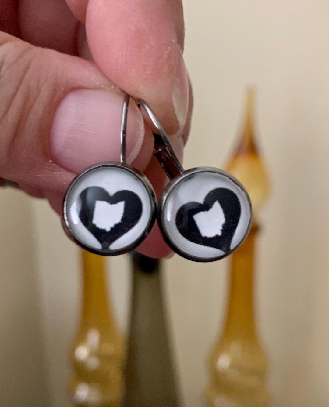 Heart Ohio Pair Of Earrings