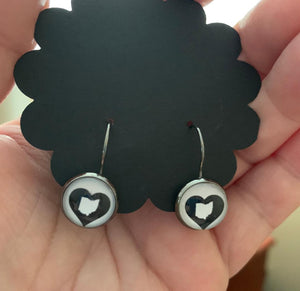 Heart Ohio Pair Of Earrings