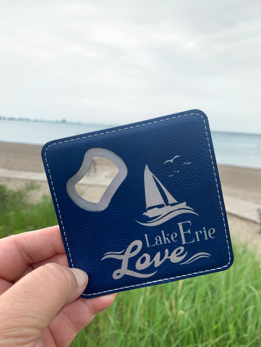 Lake Erie Love Coaster / Bottle Opener