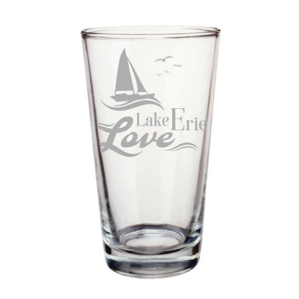 Lake Erie Love Pint Glass